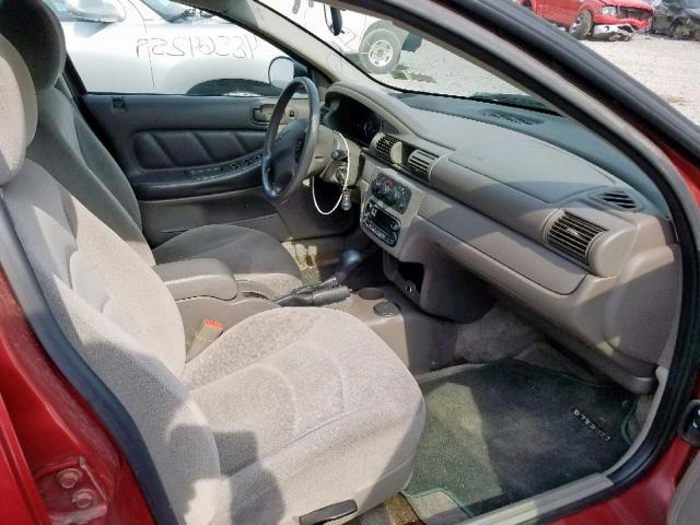 1C3EL46TX3N594579 - 2003 CHRYSLER SEBRING LX RED photo 5