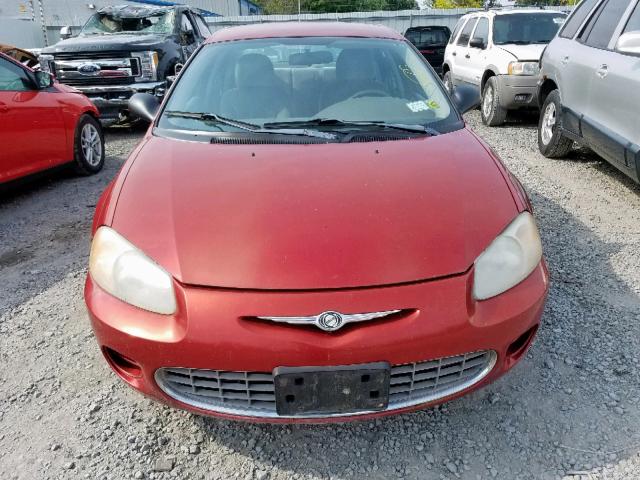 1C3EL46TX3N594579 - 2003 CHRYSLER SEBRING LX RED photo 9