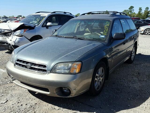 4S3BH665127654622 - 2002 SUBARU LEGACY OUT GREEN photo 2