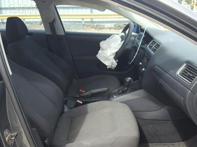 3VW2K7AJ2BM399400 - 2011 VOLKSWAGEN JETTA BASE Գրաֆիտ լուսանկար 5