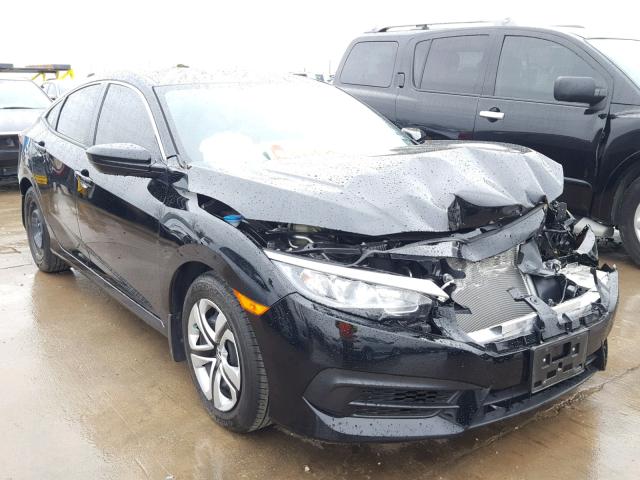 19XFC2F52JE012336 - 2018 HONDA CIVIC LX BLACK photo 1