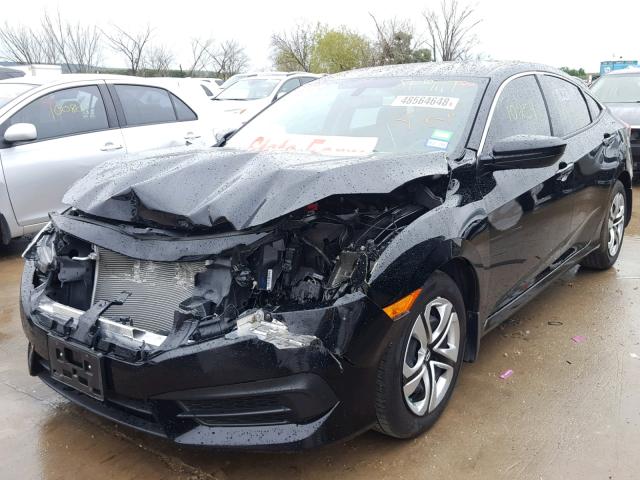 19XFC2F52JE012336 - 2018 HONDA CIVIC LX BLACK photo 2