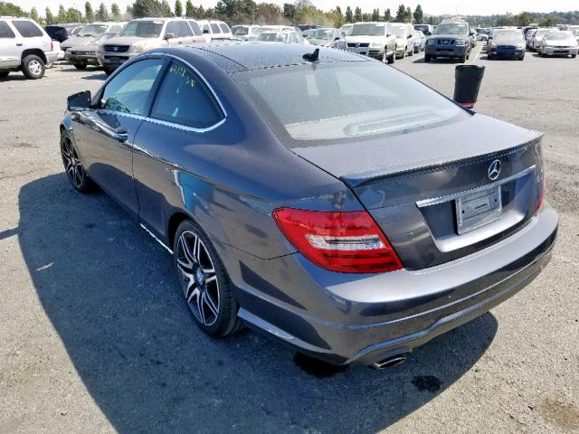 WDDGJ4HB9DF949046 - 2013 MERCEDES-BENZ C 250 CHARCOAL photo 3