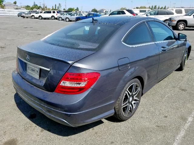 WDDGJ4HB9DF949046 - 2013 MERCEDES-BENZ C 250 CHARCOAL photo 4