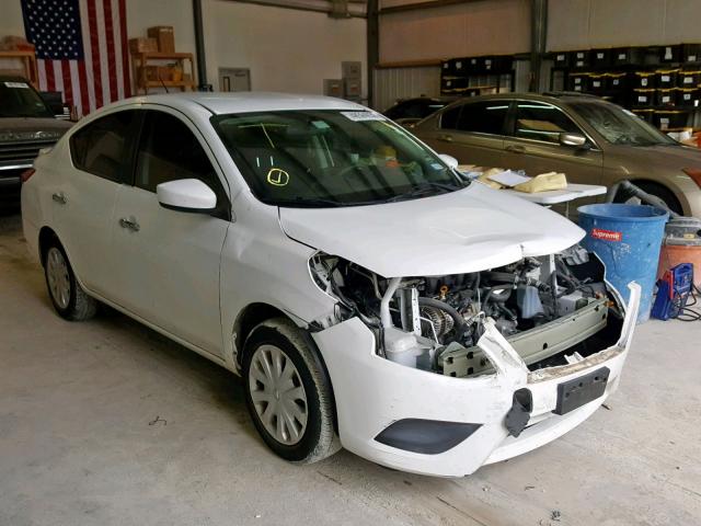 3N1CN7AP6FL925657 - 2015 NISSAN VERSA S WHITE photo 1