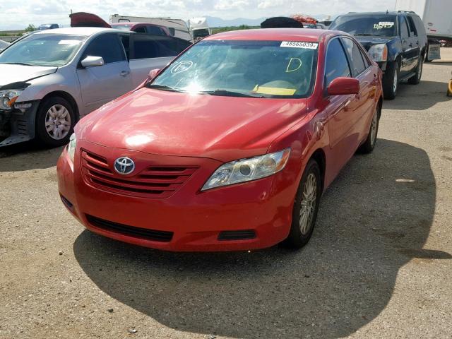 4T1BE46K37U149091 - 2007 TOYOTA CAMRY CE RED photo 2