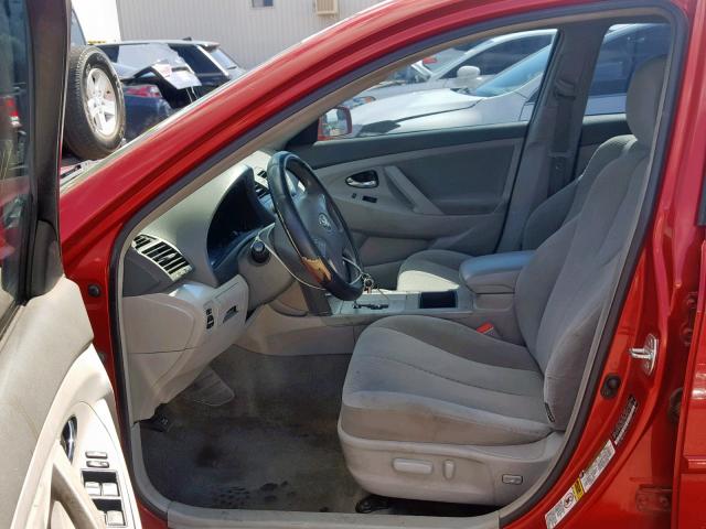 4T1BE46K37U149091 - 2007 TOYOTA CAMRY CE RED photo 5