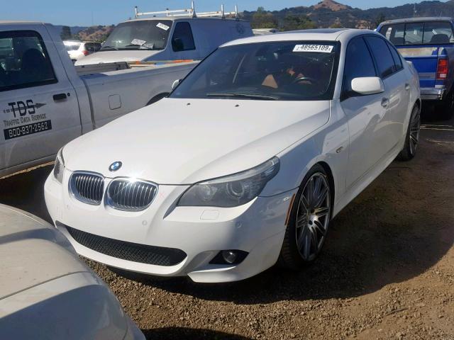 WBANW53589CT55290 - 2009 BMW 550 I WHITE photo 2