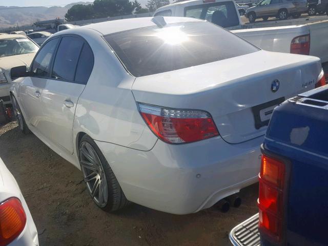 WBANW53589CT55290 - 2009 BMW 550 I WHITE photo 3