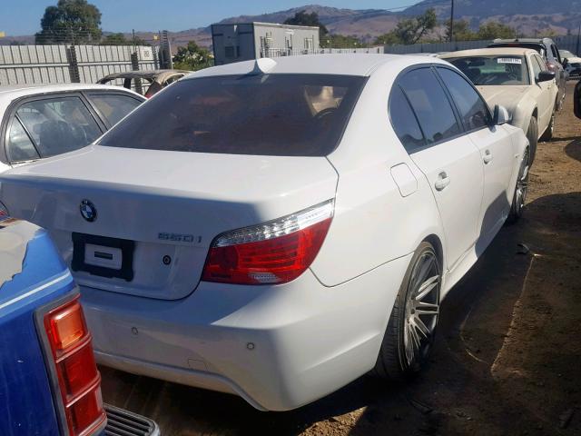 WBANW53589CT55290 - 2009 BMW 550 I WHITE photo 4