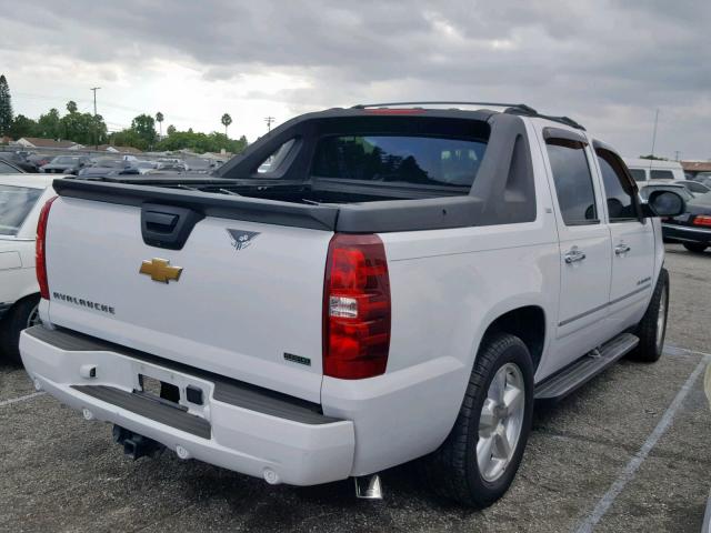 3GNNCGE00AG281851 - 2010 CHEVROLET AVALANCHE WHITE photo 4