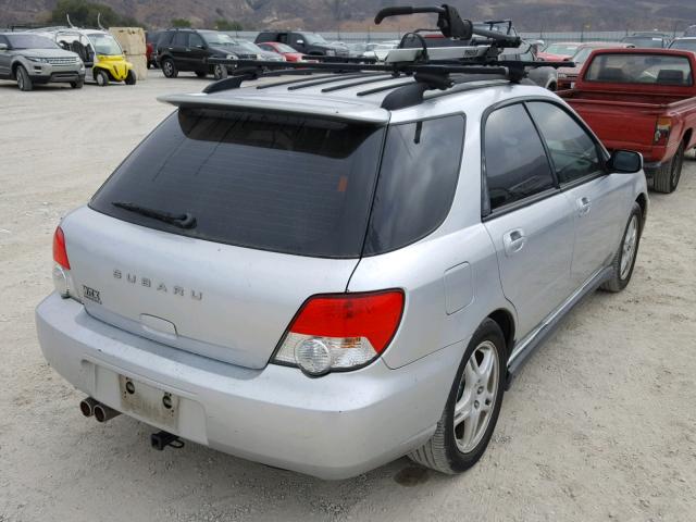 JF1GG29604G808669 - 2004 SUBARU IMPREZA WR SILVER photo 4