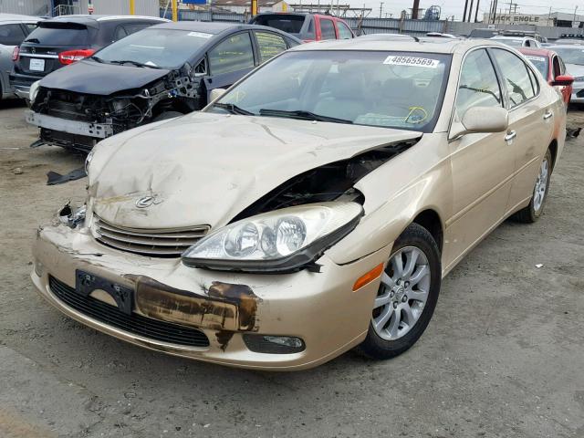 JTHBF30G630100077 - 2003 LEXUS ES 300 GOLD photo 2