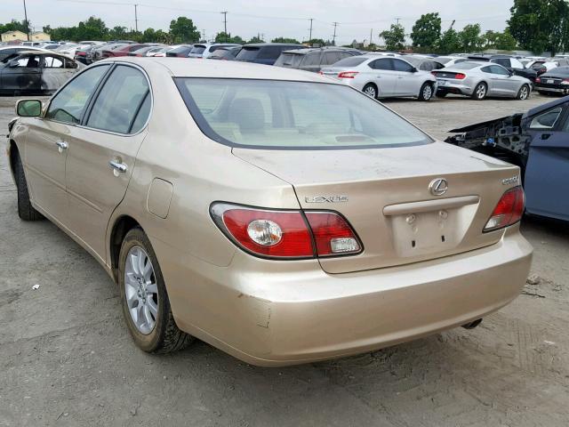 JTHBF30G630100077 - 2003 LEXUS ES 300 GOLD photo 3