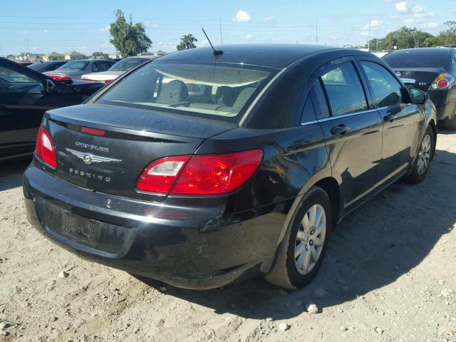 1C3LC46B19N513279 - 2009 CHRYSLER SEBRING LX BLACK photo 4