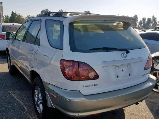 JT6GF10U0Y0062684 - 2000 LEXUS RX 300 WHITE photo 3