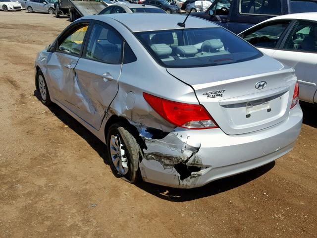 KMHCT4AE2GU942684 - 2016 HYUNDAI ACCENT SE GRAY photo 3