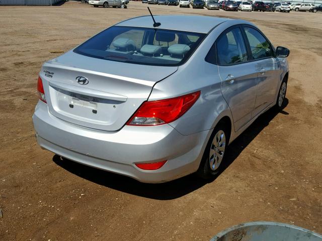 KMHCT4AE2GU942684 - 2016 HYUNDAI ACCENT SE GRAY photo 4