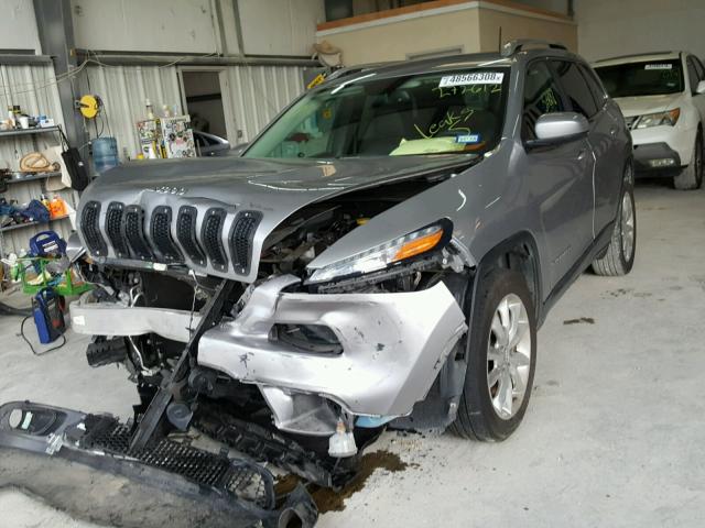 1C4PJLDB7GW272612 - 2016 JEEP CHEROKEE L GRAY photo 2