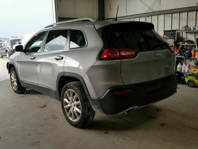 1C4PJLDB7GW272612 - 2016 JEEP CHEROKEE L GRAY photo 3