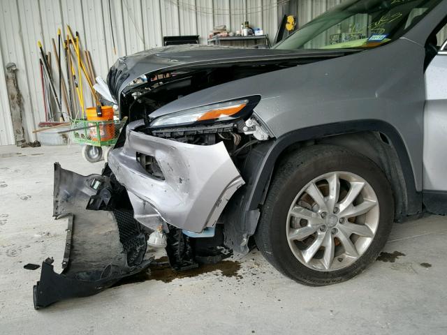 1C4PJLDB7GW272612 - 2016 JEEP CHEROKEE L GRAY photo 9