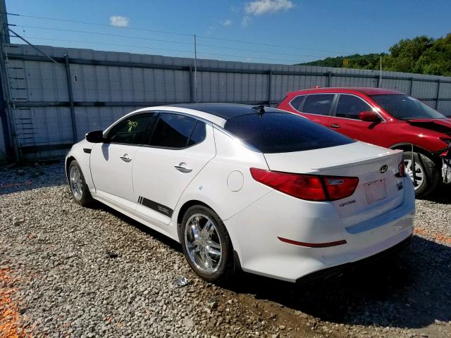 5XXGN4A73FG456424 - 2015 KIA OPTIMA EX WHITE photo 3