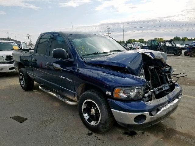 1D7HA18D35S111205 - 2005 DODGE RAM 1500 S BLUE photo 1