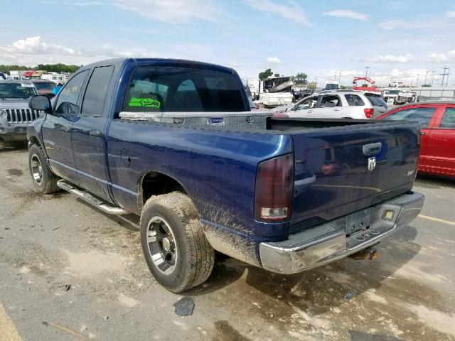 1D7HA18D35S111205 - 2005 DODGE RAM 1500 S BLUE photo 3