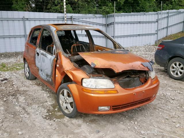 KL1TG65688B012333 - 2008 CHEVROLET AVEO LT ORANGE photo 1