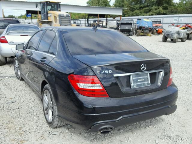 WDDGF4HB6EG227580 - 2014 MERCEDES-BENZ C 250 BLACK photo 3