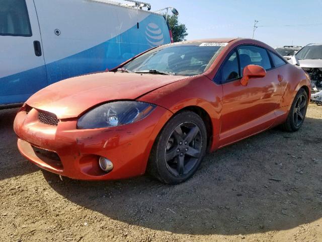 4A3AK24F56E046747 - 2006 MITSUBISHI ECLIPSE GS ORANGE photo 2