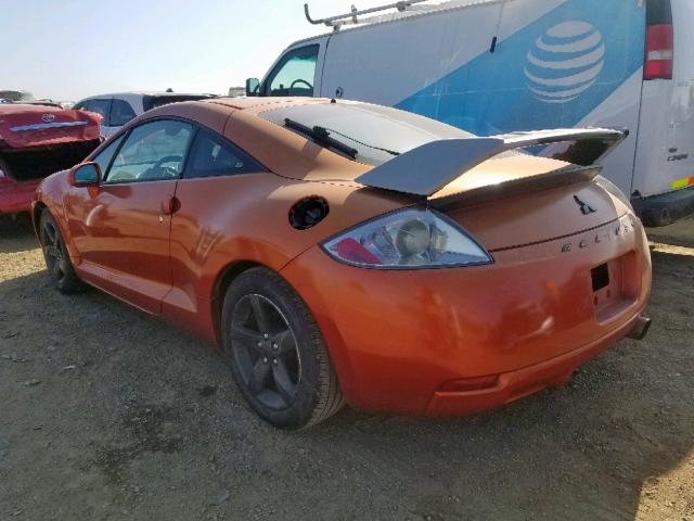 4A3AK24F56E046747 - 2006 MITSUBISHI ECLIPSE GS ORANGE photo 3