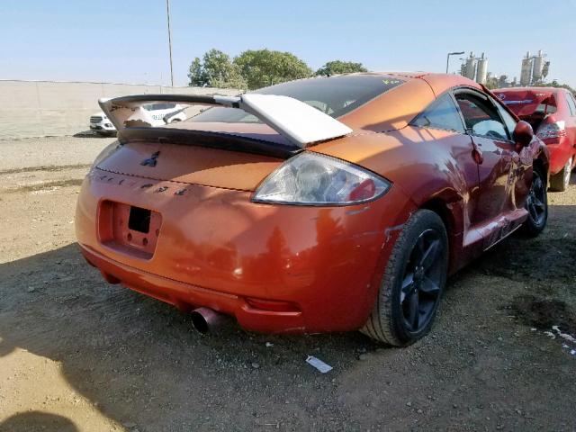 4A3AK24F56E046747 - 2006 MITSUBISHI ECLIPSE GS ORANGE photo 4