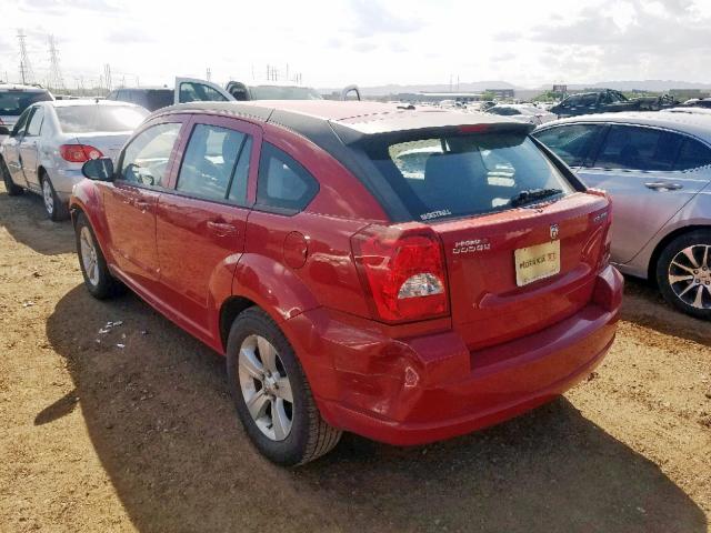 1C3CDWDA0CD535953 - 2012 DODGE CALIBER SX RED photo 3