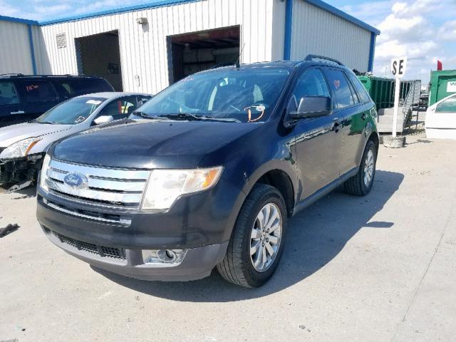 2FMDK38C98BA33516 - 2008 FORD EDGE SEL BLACK photo 2