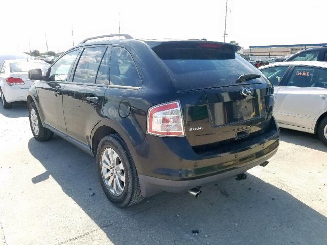 2FMDK38C98BA33516 - 2008 FORD EDGE SEL BLACK photo 3