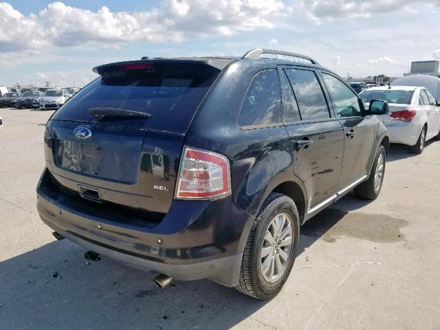 2FMDK38C98BA33516 - 2008 FORD EDGE SEL BLACK photo 4