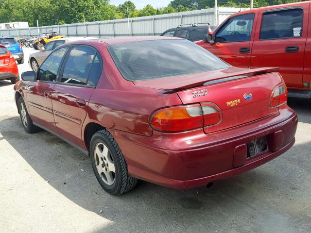 1G1ND52F44M640759 - 2004 CHEVROLET CLASSIC MAROON photo 3