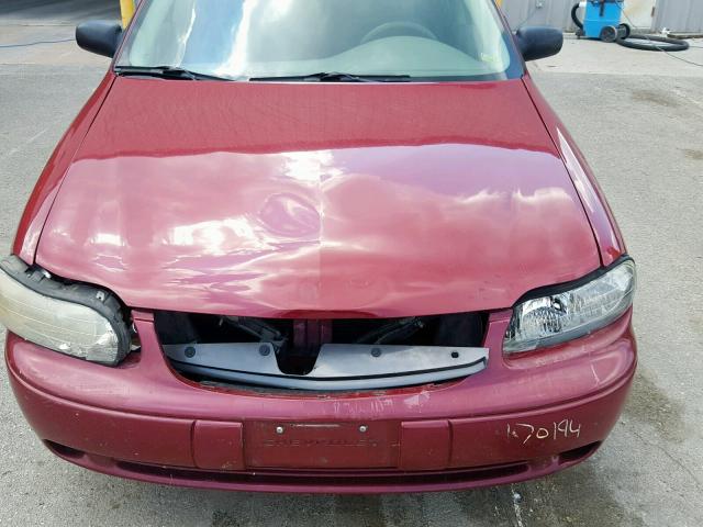 1G1ND52F44M640759 - 2004 CHEVROLET CLASSIC MAROON photo 7