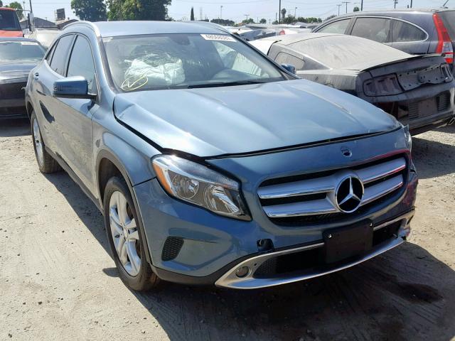 WDCTG4GB6FJ079873 - 2015 MERCEDES-BENZ GLA 250 4M BLUE photo 1