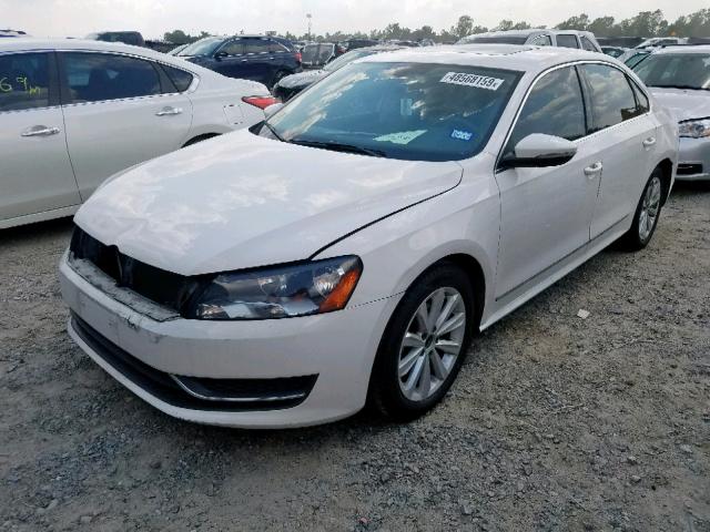 1VWCH7A32CC015638 - 2012 VOLKSWAGEN PASSAT SEL WHITE photo 2