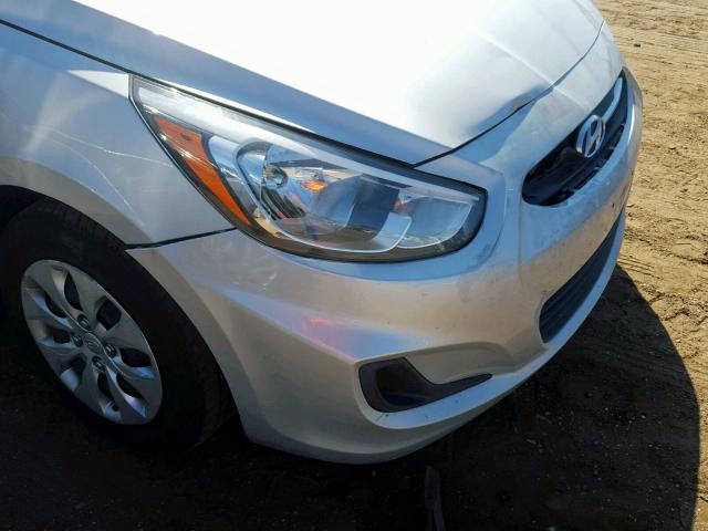 KMHCT4AE5GU061977 - 2016 HYUNDAI ACCENT SE SILVER photo 9