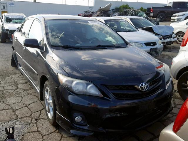 5YFBU4EE5DP105816 - 2013 TOYOTA COROLLA BA BLACK photo 1