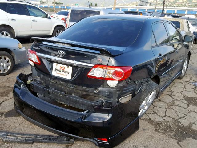 5YFBU4EE5DP105816 - 2013 TOYOTA COROLLA BA BLACK photo 4