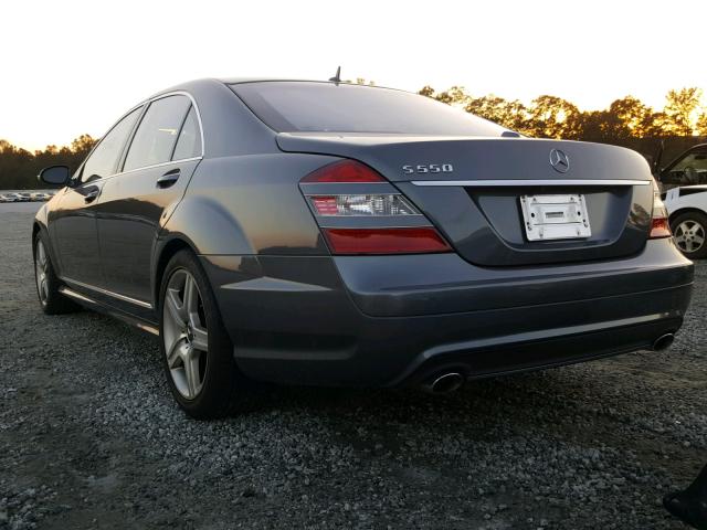 WDDNG71X67A028532 - 2007 MERCEDES-BENZ S 550 GRAY photo 3