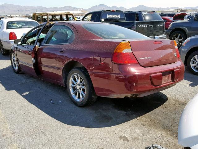 2C3HE66G7YH216581 - 2000 CHRYSLER 300M MAROON photo 3