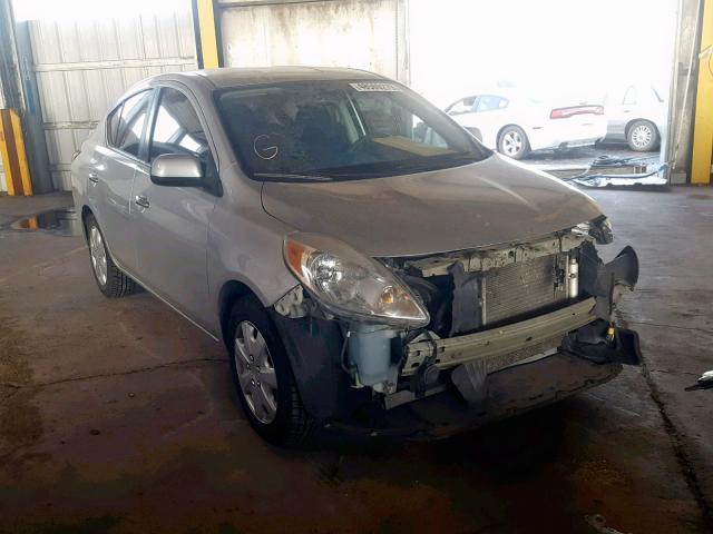 3N1CN7AP3DL868248 - 2013 NISSAN VERSA S SILVER photo 1