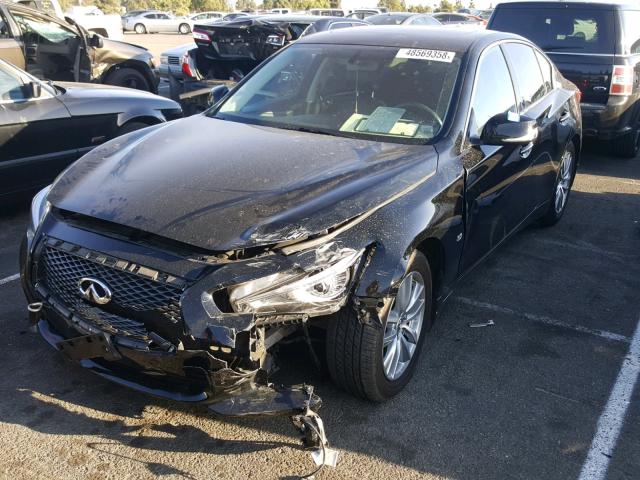 JN1BV7AP0FM349288 - 2015 INFINITI Q50 BASE BLACK photo 2