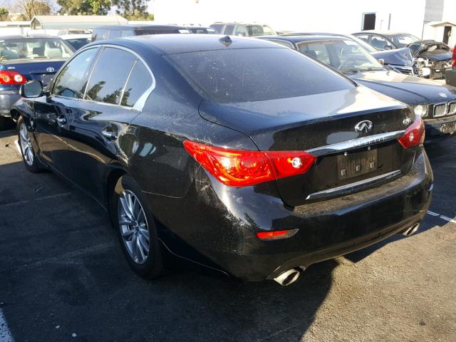 JN1BV7AP0FM349288 - 2015 INFINITI Q50 BASE BLACK photo 3