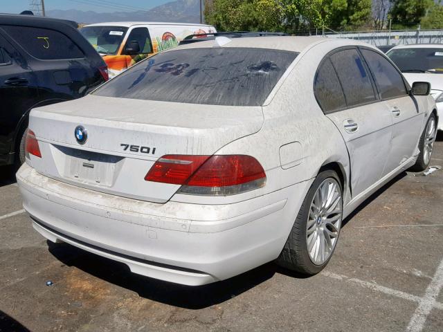 WBAHL83558DT11375 - 2008 BMW 750 I WHITE photo 4